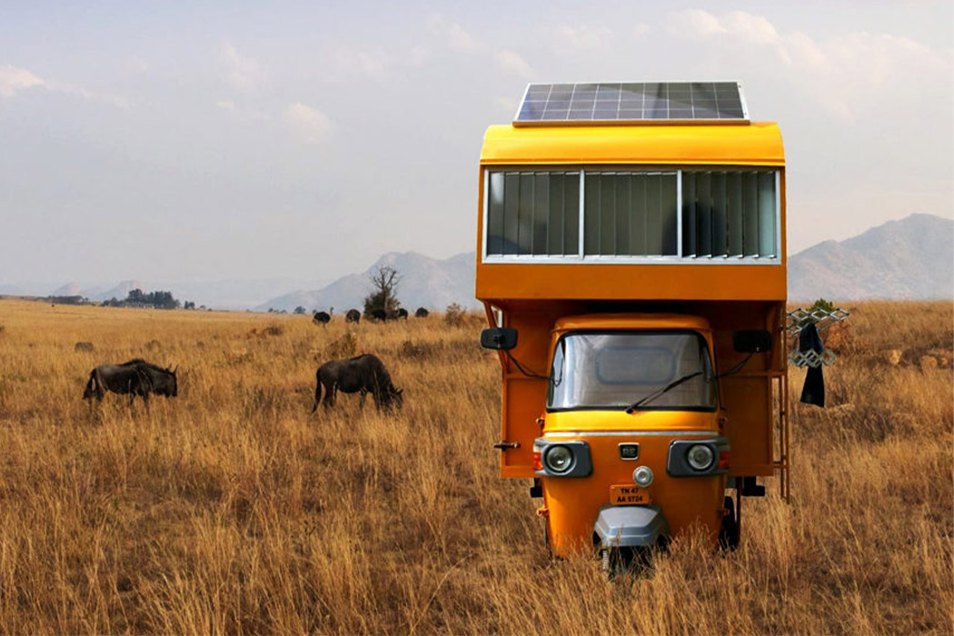 This rickshaw packs a mobile home with a detachable shop and terrace! - Yanko Design